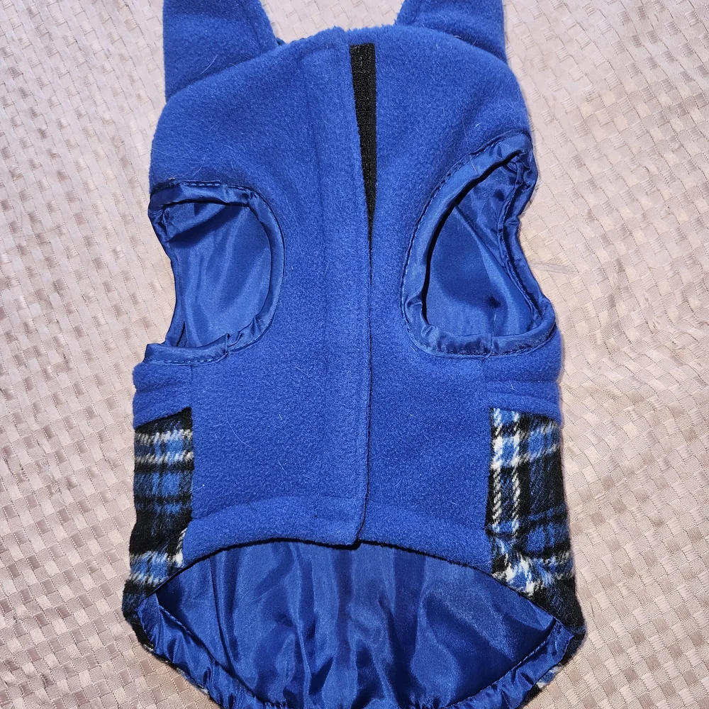 Blue Plaid Dog Jacket